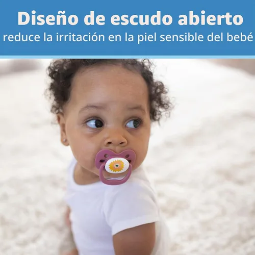 Vista 5 de Dr. Brown's Advantage Chupete Lavender Love, 0.0-19.7 ft, paquete de 2 Amor de lavanda