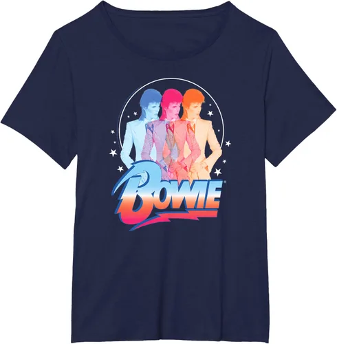 Vista 14 de David Bowie - Camiseta Bowie 3D, Negro