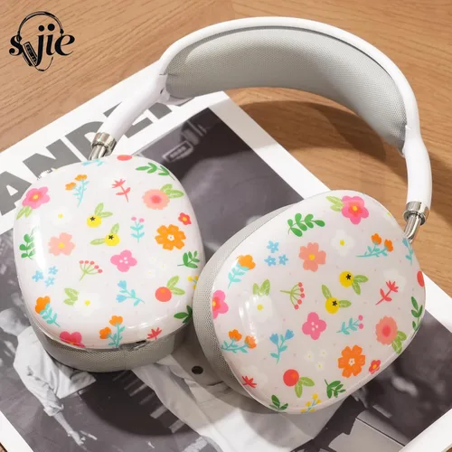 Vista 4 de Funda para Airpod Max, Flores Adorables, Accesorios de Moda Personalidad para AirPod Max, Protección para Apple Airpod Max