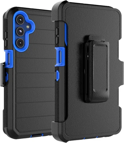 Vista 8 de Funda para teléfono Galaxy A15 5G, para Samsung A15 5G con clip para cinturón con [protector de pantalla incorporado] protector de pie resistente a