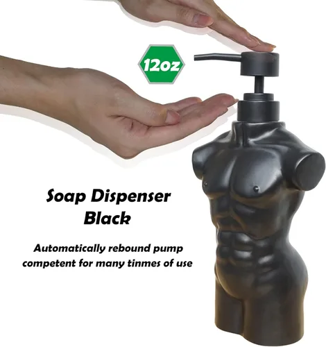 Vista 8 de Dispensador de jabón de cerámica para niños, juego de dispensador de loción y jabón dispensador de jabón líquido recargable para manos para baño