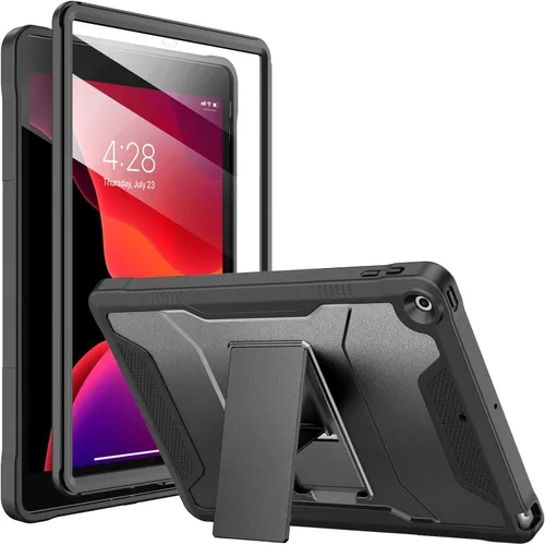 Vista 25 de Soke Funda para iPad de 9ª/8ª/7ª generación de 10.2 pulgadas (versión 2021/2020/2019), con protector de pantalla integrado y soporte, funda