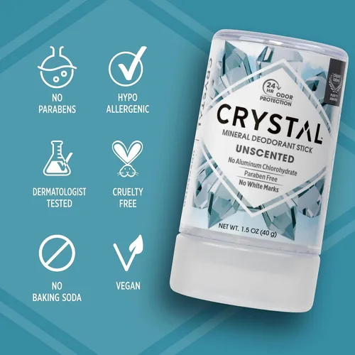 Vista 5 de Desodorante sin aroma CRYSTAL BODY (4.25 onzas líquidas)