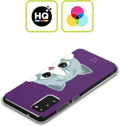 Vista 2 de Head Case Designs Cat Peeking Animals - Funda de gel [protección de grado militar] compatible con Samsung Galaxy A13 5G (2021)