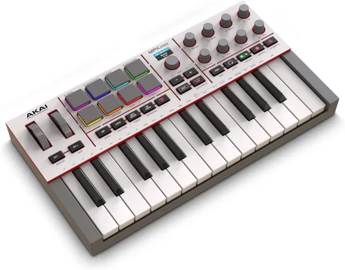 Vista 17 de [Usado] Akai Professional MPK Mini MK3 - Controlador de teclado MIDI USB de 25 teclas con 8 almohadillas de percusión con retroiluminación, 8