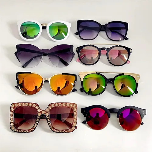 Vista 2 de Paquete de lentes de sol para mujer, accesorios de moda únicos de regalo