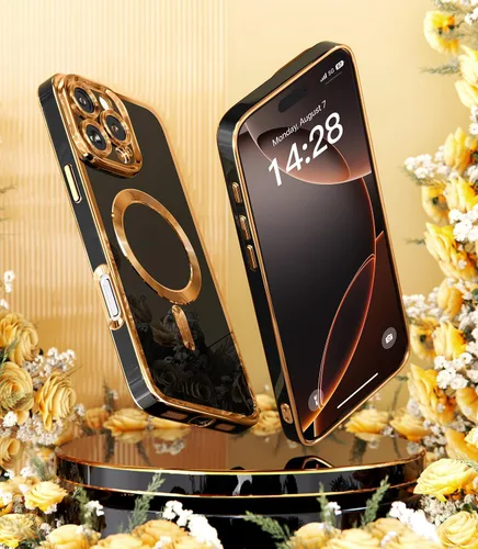 Vista 3 de Meifigno Funda para iPhone 16 Pro Max de 6.9 pulgadas, [correa de muñeca y 2 protectores de pantalla] [protección de cámara elevada envolvente]