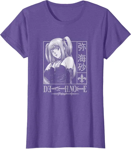 Vista 18 de Death Note Camiseta de anime Misa Kanji Frame Negro