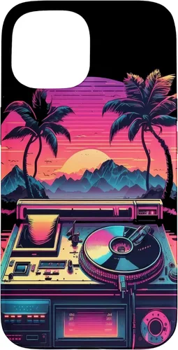 Vista 6 de AV Technician Turntable Audio Sound Record Vinyl Synthwave Case for iPhone 15 Plus