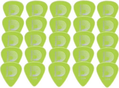 Vista 12 de D'Addario Accessories - Púas de celuloide negro para guitarra, paquete de 10, tamaño mediano