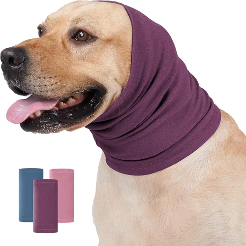 Vista 15 de Nanaki Sudadera con capucha calmante para perros, fundas silenciosas para la cabeza, cubiertas para las orejas, capucha para baño de ruido