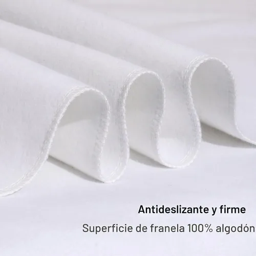 Vista 3 de Protector de franela para cuna, protector de colchón 100% impermeable, tamaño único, 27 x 39 pulgadas