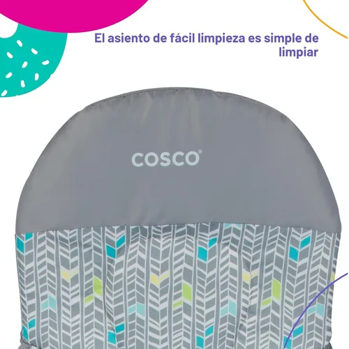 Vista 3 de Cosco Silla alta simple plegable para bebé, Silla alta plegable simple, diseño conveniente, ligero y compacto, Comet
