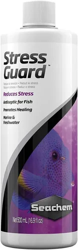 Vista 5 de Seachem Estabilizador para acuario de estabilidad (2 litros) + capa protectora StressGuard Slime (16.9 fl oz)