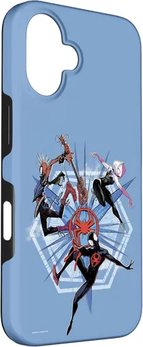Vista 3 de Funda para iPhone 16 Marvel Spider-Man: Across the Spider-Verse Miles Gwen Hobie