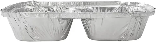 Vista 13 de Restaurantware Foil Lux - Recipientes de aluminio para alimentos de 23 onzas, 100 bandejas rectangulares de aluminio, tapas se venden por separado