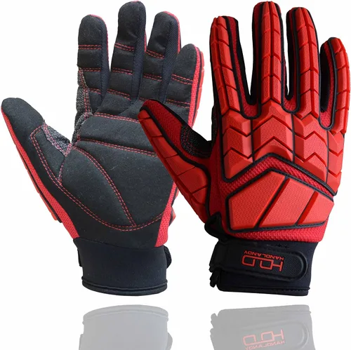 Vista 10 de HANDLANDY Anti Vibration Gloves, SBR Padding, TPR Protector, Mechanic Work Gloves