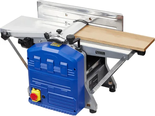 Vista 8 de Cepilladora de sobremesa eléctrica, función de cepillado doble, cepilladora de madera de 1250 W, cepilladora de grosor de mesa de trabajo de 29 x 8