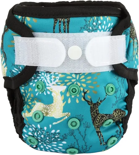 Vista 31 de Funda para pañales para recién nacidos con broche y pestaña de lavado, material PUL, 1 unidad