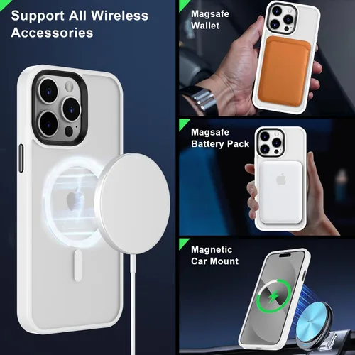 Vista 555 de MOCCA - Funda magnética resistente para iPhone XR de 6.1 pulgadas, compatible con MagSafe, funda con protección contra caídas de grado militar