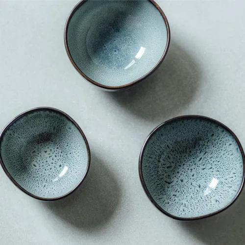Vista 5 de like. by Villeroy & Boch Arroz Lave gris, 4.5 in ø, gris
