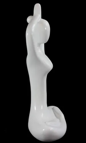Vista 4 de Seraphic Estatua de postura de montaña de yoga, regalos de escultura para mujeres, decoración del hogar o habitación, estatuas/figuras de manos