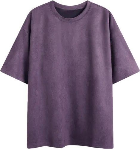 Vista 10 de Camiseta para hombre, talla grande, cuello redondo, manga corta, para gimnasio, entrenamiento, atlética, verano, trabajo, camisa de franela