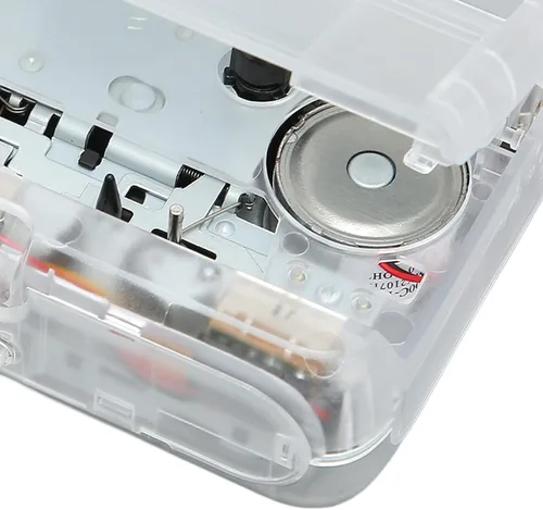 Vista 9 de Reproductor de casete portátil, reproductor de cinta Bluetooth, radio FM, reproductor de cinta de casete estéreo/grabadora con auriculares, función