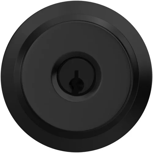 Vista 8 de Schlage Bowery - Pomo para puerta de entrada con llave, interior/exterior, negro mate Keyed entry door knob with turn-button lock, Easy to Mate