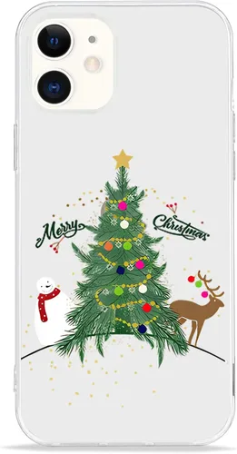 Vista 28 de LCHULLE Compatible con iPhone SE 2022/2020 Funda para iPhone 8 iPhone 7 Funda de Navidad Santa Vacaciones Diseño Transparente Claro Mujeres Hombres