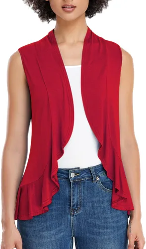 Vista 8 de Xeoxarel - Chaleco sin mangas de mujer con parte delantera abierta (S-3XL)