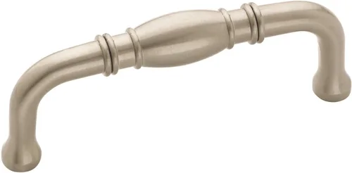 Vista 50 de Amerock Granby 3-3/4 pulgadas (96 mm) de centro a centro Bronce champán Tirador de gabinete - paquete de 10 unidades Champagne bronce