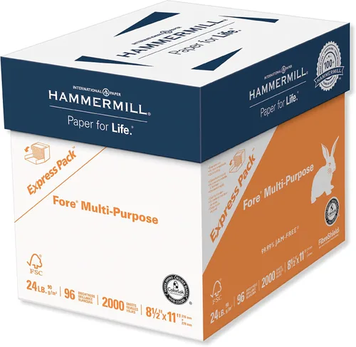 Vista 15 de Hammermill papel, Fore multifunción, 24 lb, 8.5 x 11, carta, brillo 96, Blanco