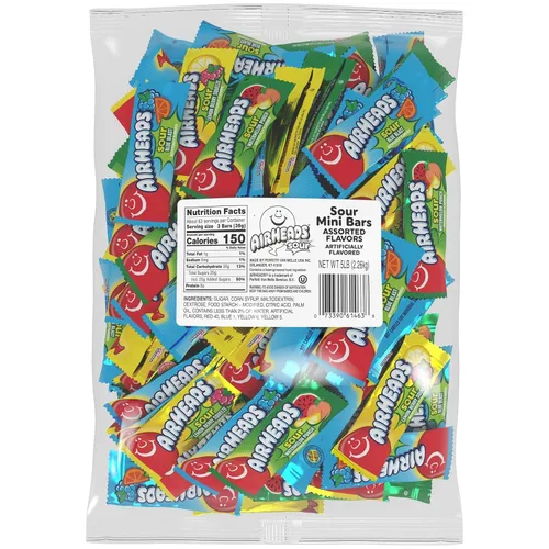 Vista 12 de Airheads Mini barras de caramelo, paquete variado de Taffy, bolsa de 80