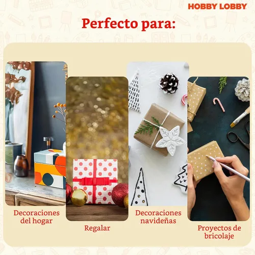 Vista 6 de Hobby Lobby - Juego de 3 cajas cuadradas de papel con tapa