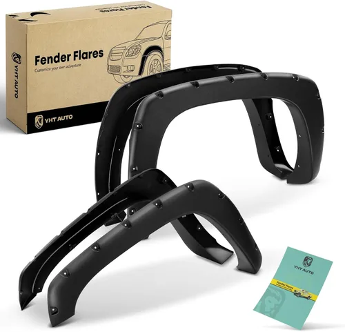 Vista 10 de YHTAUTO Defensas de guardabarros de estilo de fábrica OE con kit de herrajes compatibles con Chevy Silverado y GMC Sierra 1500/2500 1999-2006, 1500