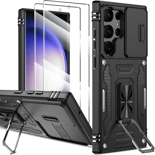 Vista 76 de Funda magnética para Samsung Galaxy Note 20 Ultra con soporte de anillo [con protector de pantalla] [Compatible con carga inalámbrica MagSafe] Funda