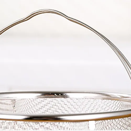 Vista 5 de Cesta de vapor para olla a presión, de acero inoxidable, con mango de agarre cómodo para cocinar, accesorios para ollas, 7.9-8.3 in