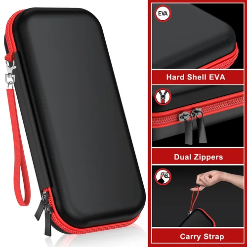 Vista 2 de Switch Carrying Case Compatible with Nintendo Switch and New Switch OLED Console, Switch Case Protective Hard Shell Portable Switch Travel Case