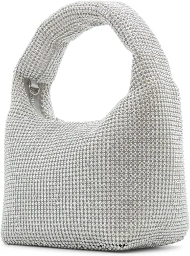 Vista 2 de ALDO Encrustada con preciosos diamantes de imitación, esta bolsa con asa superior es la perfecta para tus ocasiones más glamorosas, color plateado