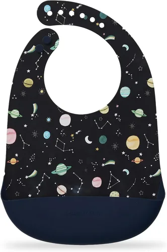 Vista 10 de Loulou Lollipop Babero de alimentación de silicona suave e impermeable para bebés y niños pequeños