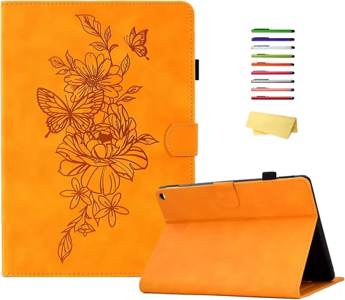 Vista 16 de Funda para tableta Amazon Kindle Fire HD 8 (8ª/7ª/6ª generación, 2018/2017/2016), con portalápices, bolsillo para tarjetas, imán de piel sintética