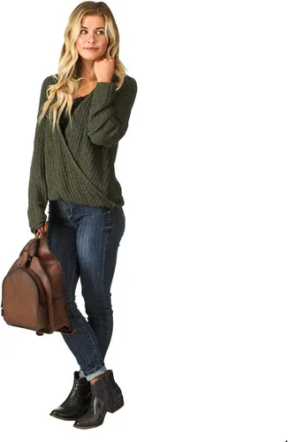 Vista 5 de STS Ranchwear Mochila de cuero para mujer Baroness Dark Tornado, Tornado Marrón, Mochila Baronesa