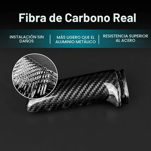 Vista 5 de AIRSPEED de fibra de carbono para BMW Funda de mango de freno de mano Compatible con BMW 1 2 3 4 Series E90 E91 E92 Z4 E85 E86 E87 E81 E82 E87 E88