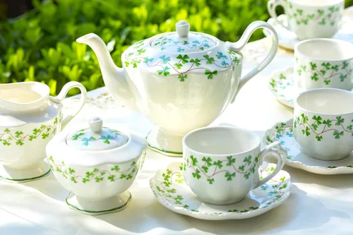 Vista 3 de Grace Teaware - Juego de té de porcelana fina (11 piezas)