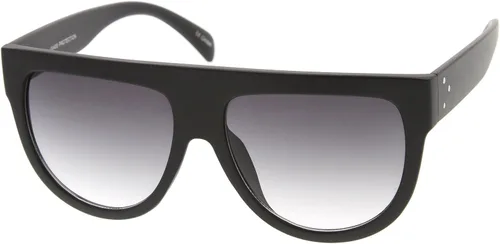 Vista 2 de zeroUV Grande Oversize Wide Templo Flat parte superior Aviator anteojos de sol 57 mm