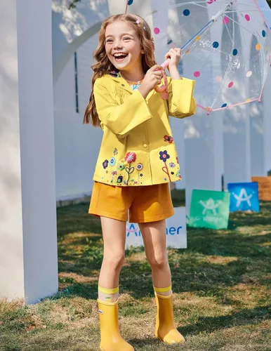 Vista 18 de Arshiner Chamarra impermeable con capucha para niña, para bebé y niño
