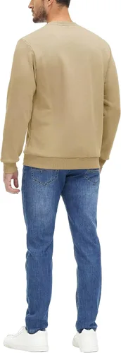 Vista 3 de MAGCOMSEN Sudadera de cuello redondo para hombre, de manga larga, informal, cálido, forro polar