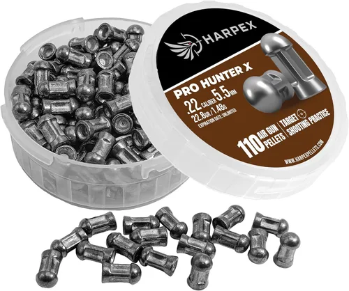 Vista 3 de Harpex Pro Hunter X .22 Cal Airgun Pellets – 22.8 Grain Domed Design – Balanced Accuracy & Power – Premium Lead Pellets for Target Shooting
