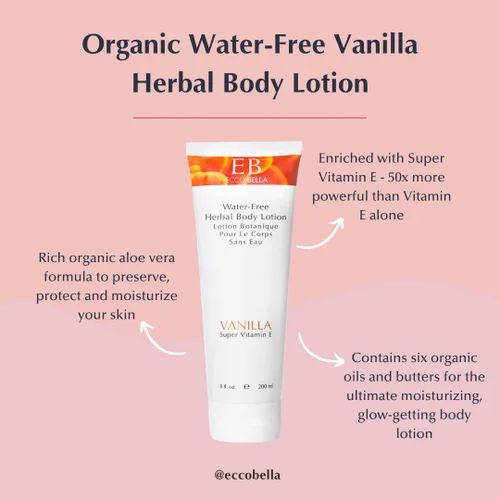Vista 7 de Ecco Bella Loción corporal de vainilla vegana a base de plantas 8 oz